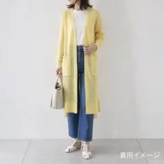 美品✨️マッキントッシュロンドン　リネンシアーロングカーディガン　羽織　麻混　Mのサムネイル