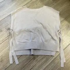 GLOBAL WORK アイボリー　ニットベスト 140cm