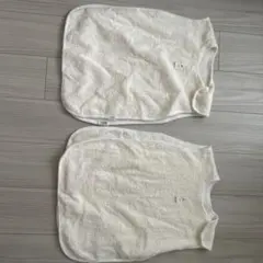 pupo 60-90 ベビー用タオル地スリーパー クリーム色　東京都