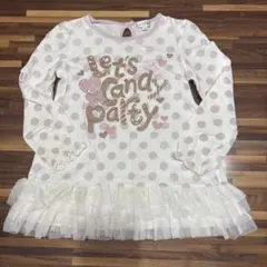 any FAM 水玉模様 長袖カットソー ロンT 120cm