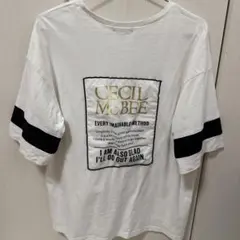 CECIL McBEE バックプリント Tシャツ ホワイトのサムネイル