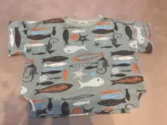 MAKE YOUR DAY 魚プリント Tシャツ 120cmのサムネイル