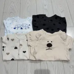 ベビー　新生児　ロンパース　50〜60cm 4点　まとめ売り