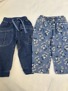 EPK ミッキー柄デニムパンツ 2点セット