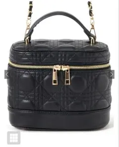 GRL キルティング ショルダー バニティバッグ