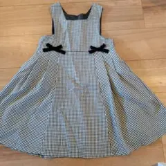 秋冬用 ギンガムチェック ワンピース
