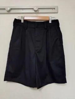 GU タックワイドハーフパンツ Sサイズ ブラックのサムネイル