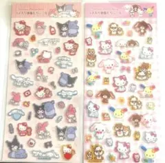 サンリオキャラクターズ ラメ入り樹脂もりシールセット