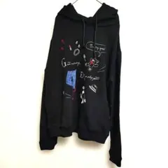 アフリカタロウ パーカー 刺繍入り 黒フードパーカー 新品のサムネイル