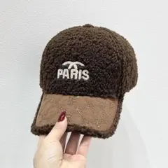 フリースキャップ ブラウン