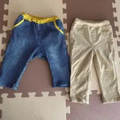 サイズ70 80 デニム　コーデュロイパンツ
