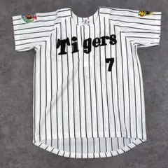 美品 Tigers 阪神タイガース 7 今岡 誠 刺繍デザイン ユニフォーム
