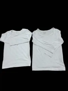 110 120 ユニクロ　ヒートテック　長袖肌着 2枚セット