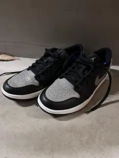 Nike Air Jordan 1 Low ブラック/グレー　ゴルフシューズ