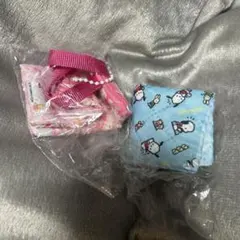 サンリオキャラクターズ レトロレッスンバッグ ミニキーホルダー 2点セット