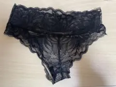 モモフル吸水ショーツ　ブラックレース　Ｔバック