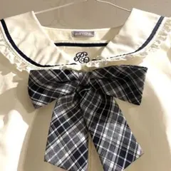 【美品】axes femme POETIQUE リボン付セーラーブラウス