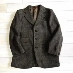 巡*礼様 未使用級 ハリスツイード テーラードジャケット ツィードジャケット 千 巡*礼様 未使用級 ハリスツイード テーラードジャケット ツィード