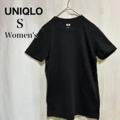 UNIQLO ユニクロ クルーネックTシャツ 半袖 黒 S 綿100% コットンのサムネイル