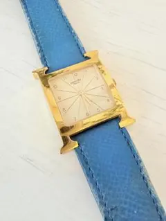 2026年最新】HERMES ベルトカラー：ブルー レディース 腕時計(クォーツ 