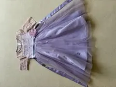 レース切り替え ラベンダー ドレスのサムネイル