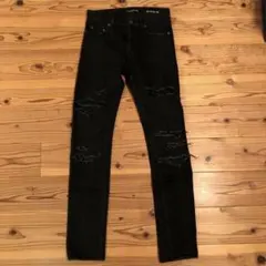 サンローラン・ダメージ加工スキニーデニムパンツのサムネイル