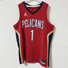1453☆ナイキ☆NBAペリカンズ☆タンクトップ☆バスケットボール☆刺繍ロゴ 1453☆ナイキ☆NBAペリカンズ☆タンクトップ☆バスケットボール☆刺繍