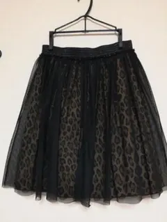 美品リバーシブルチュールスカート　再お値下げ　ブラック