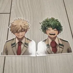 僕のヒーローアカデミア　ダイカットステッカー　爆豪勝己 緑谷出久