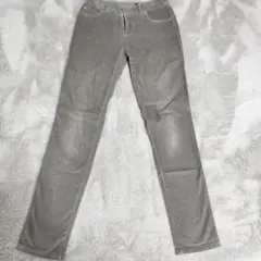 LAUTREAMONT　グレー コーデュロイ スキニーパンツ