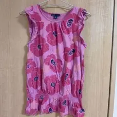 GapKids 花柄 ノースリーブタンクトップ 150cm