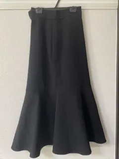 UNITED ARROWS ブラックフレアスカート