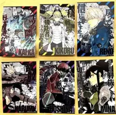 怪獣8号イラストカード6種コンプリートセット
