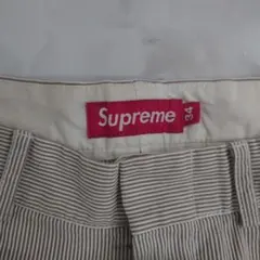 old Supreme ストライプ ワークパンツ 34インチ 超美品　当時物のサムネイル
