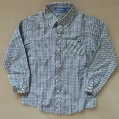 familiar チェック柄 長袖シャツ 120