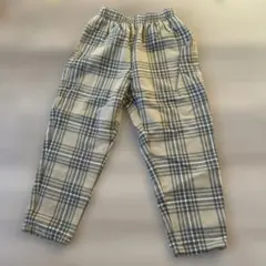 GU 120 チェック　パンツ　ズボン　男女兼用　フランネルシェフパンツ