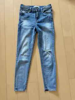 デニム　スキニー　細身　ストラディバリウス　ダメージ　レディース