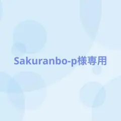【６番目対応】Sakuranbo-p様専用