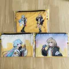 ジョージア モンスターストライク オリジナルフラットポーチ 3個セット