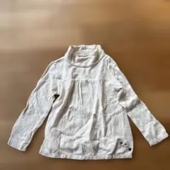 Biquette ハイネック 長袖カットソー アイボリー