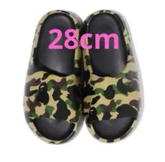 【28cm】 BAPE 1ST CAMO SLIDE SANDALS イエローのサムネイル