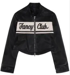 Fancy Club バイククロップレザージャケット