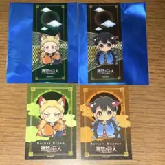 進撃の巨人　プリンセスカフェ　ライナー＆ベルトルト　クリアカード　カードセット