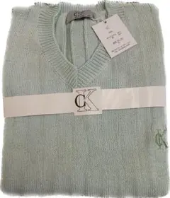CK ニットセーター 半袖 M ミントグリーン