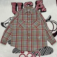 マ*ル様 【王道】80s ネルシャツ ワークシャツ FIVE BROTHER 6