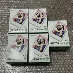 Fujifilm instax mini 20入りパック×5箱　合計100枚⭐︎