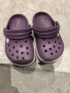 crocs ベビーサンダル パープル 4-5サイズ