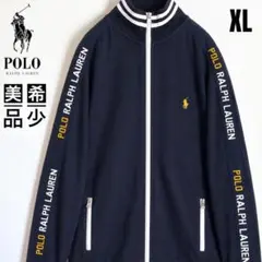 希少　美品　ポロラルフローレン ジャージ トラックジャケット　XL 袖ロゴ 紺のサムネイル