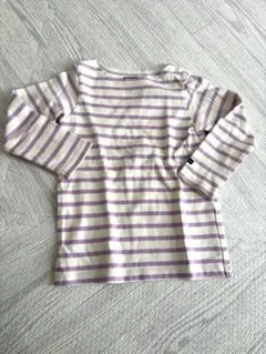 MARK'S BIG FIELD パープルストライプ ロンT 95