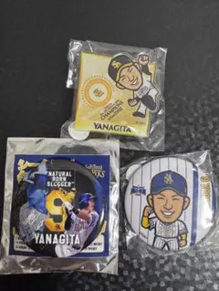 福岡ソフトバンクホークス 柳田悠岐 缶バッジ アクリルバッジ3点セット